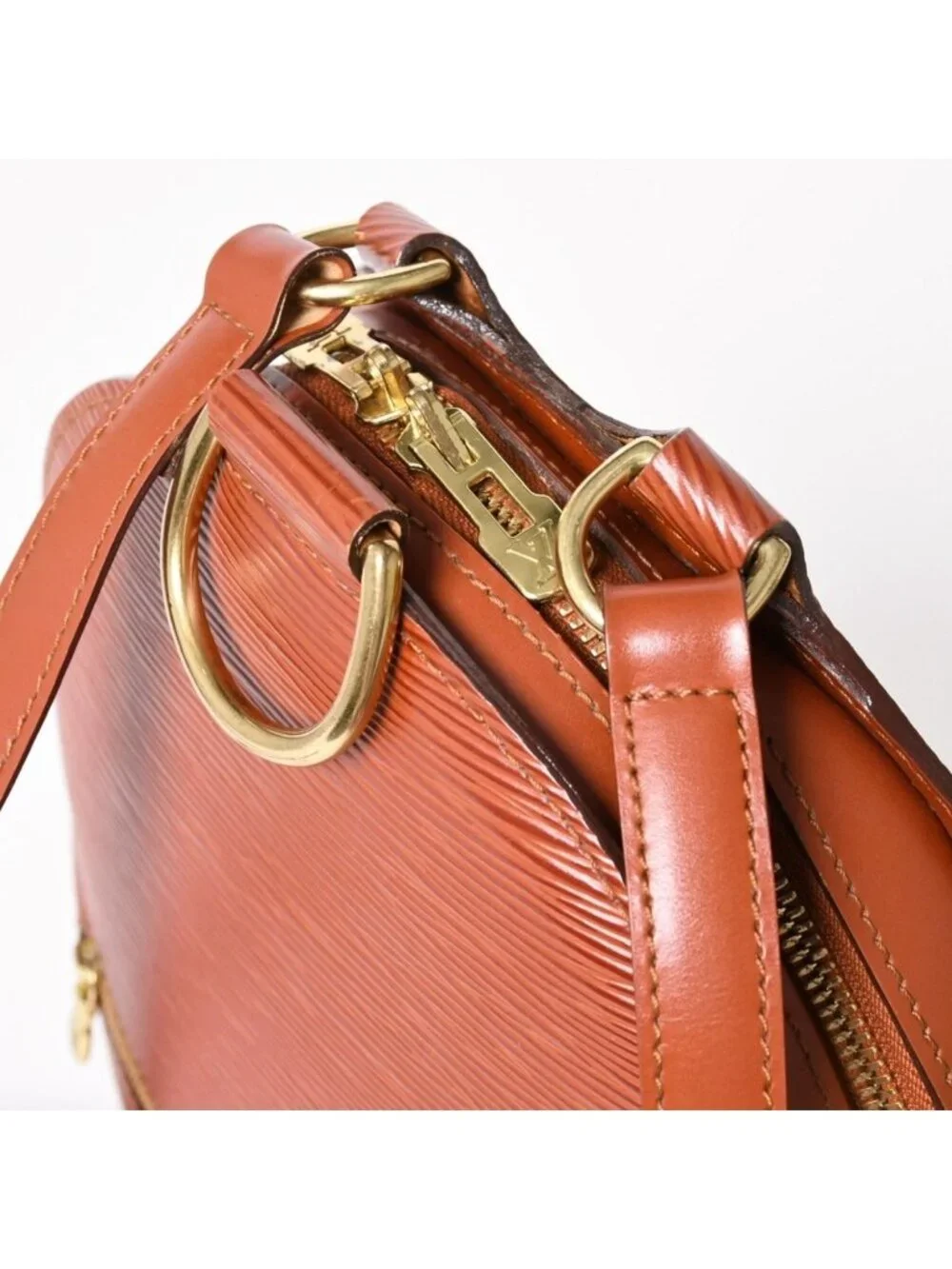 Louis Vuitton Epi Mabillon Kenya Brown Backpack Gold